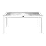 IM SET: Tisch Gardo inkl. Ansteckplattenset