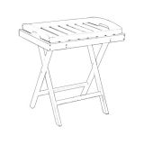 Serviertisch, abnehmbares Tablett